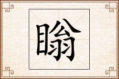 瞈怎么写