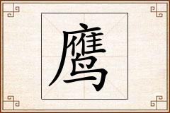 鹰怎么写