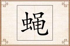 蝇怎么写
