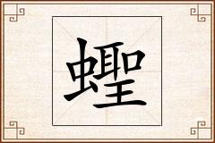 蟶怎么写