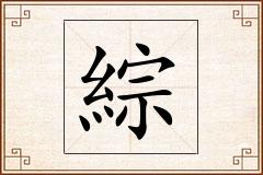 綜怎么写