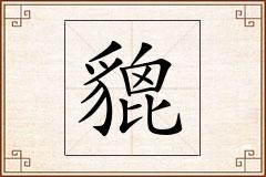 貔怎么写