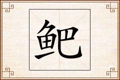 鲃怎么写