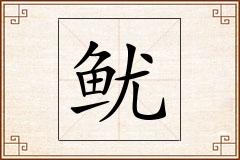 鱿怎么写