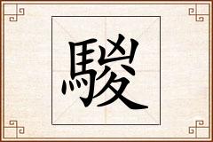騣怎么写