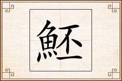 魾怎么写
