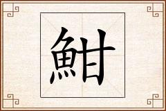 魽怎么写