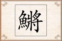 鱂怎么写