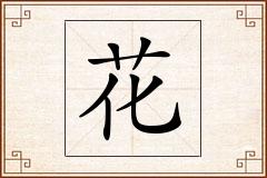 花怎么写