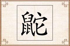 鼧怎么写