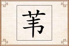苇怎么写