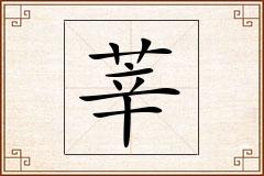莘怎么写
