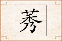 莠怎么写