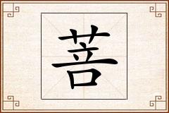 菩怎么写