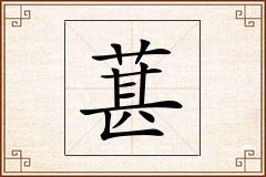 葚怎么写