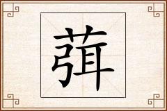 葞怎么写