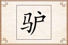 驴怎么写
